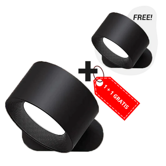 Lampe Murale 360° Sans Fil - LED Rechargeable et Rotative avec Commande Tactile