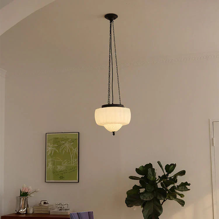 Suspension Minimaliste Blanche Moderne – Élégance Contemporaine