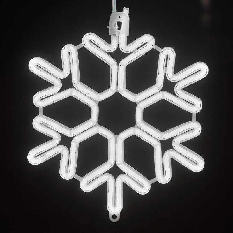 Guirlande LED Flocon de Neige Étanche - Décoration Noël Extérieure