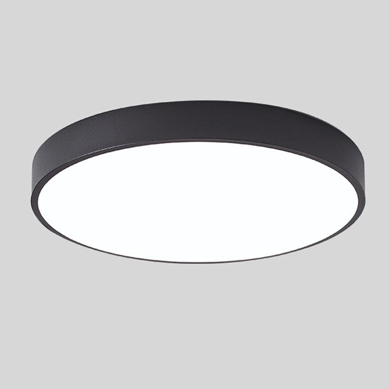 Plafonnier Circulaire Nordic Wooden Macaroon - Lampe LED en Bois et Métal pour Chambre et Salon