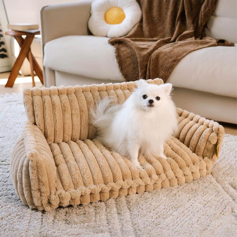 Lit Orthopédique pour Chien CaniSofa – Soutien Articulaire, Housse Lavable, Repose-Tête Confortable