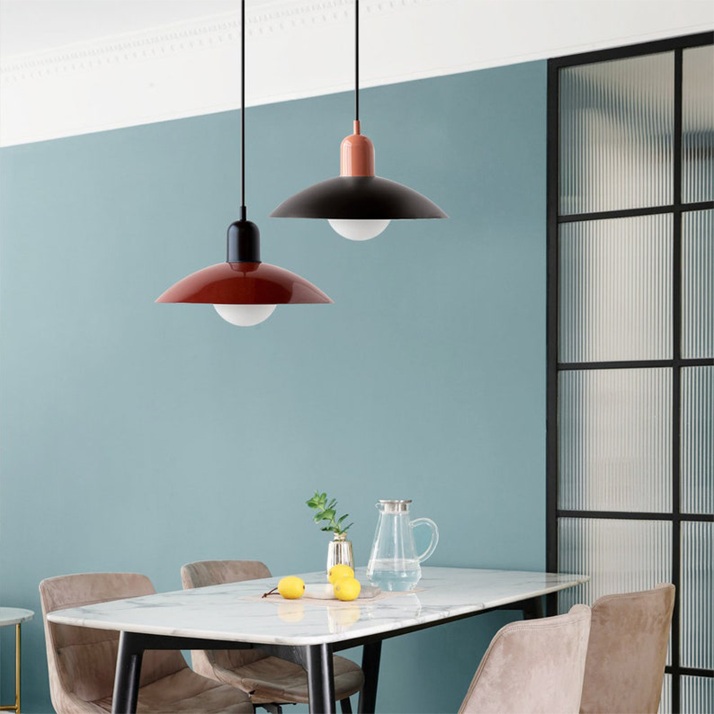 Suspension Macaron Moderne - Abat-jour en Verre Coloré, Design Unique, Idéale pour Cuisine et Salon