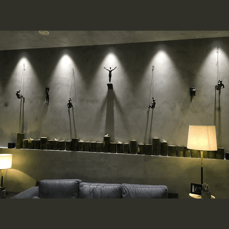 Ascendant | Ensemble de décoration murale homme grimpant créatif