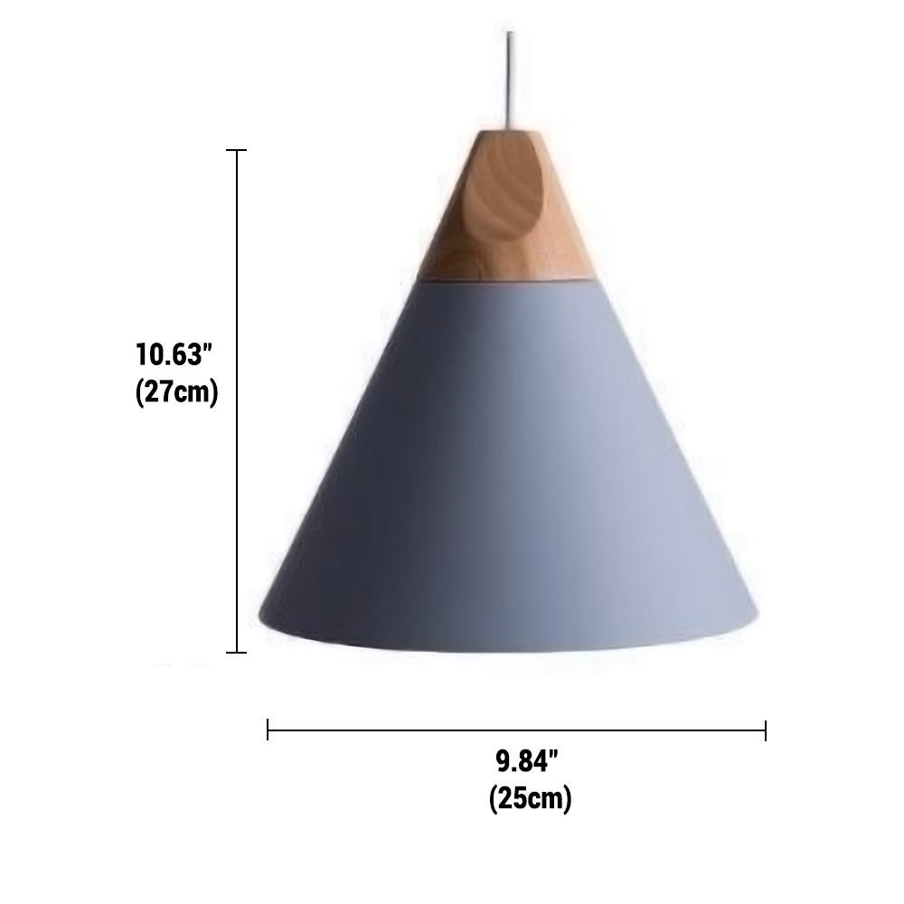 Lampe Pendante Bardais - Design Bois et Métal avec Câble Ajustable
