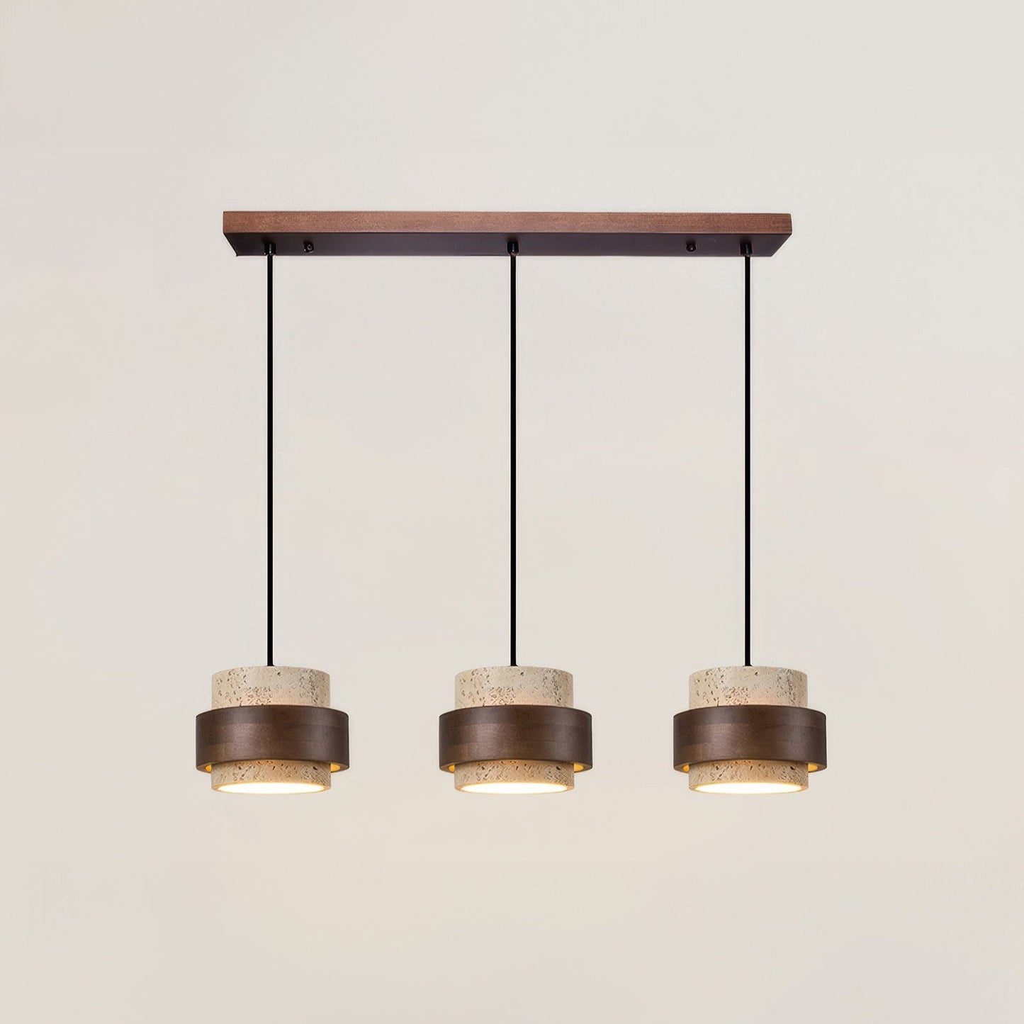 Lampe de Chevet Ascend Retro Wabi-Sabi – Élégance Minimaliste avec Travertin et Bois