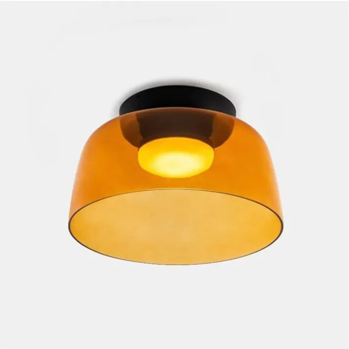 Plafonnier en Verre Design Médiéval Nordique – Éclairage Élégant et Chauffant pour Salon, Chambre ou Salle à Manger