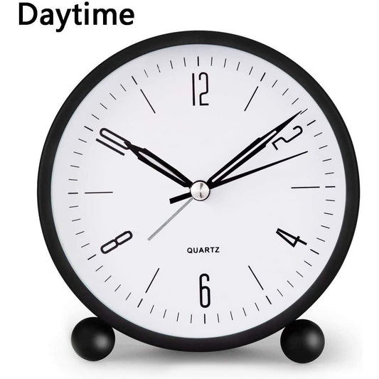 Réveil Silencieux avec Alarme Puissante et Lumière Nocturne