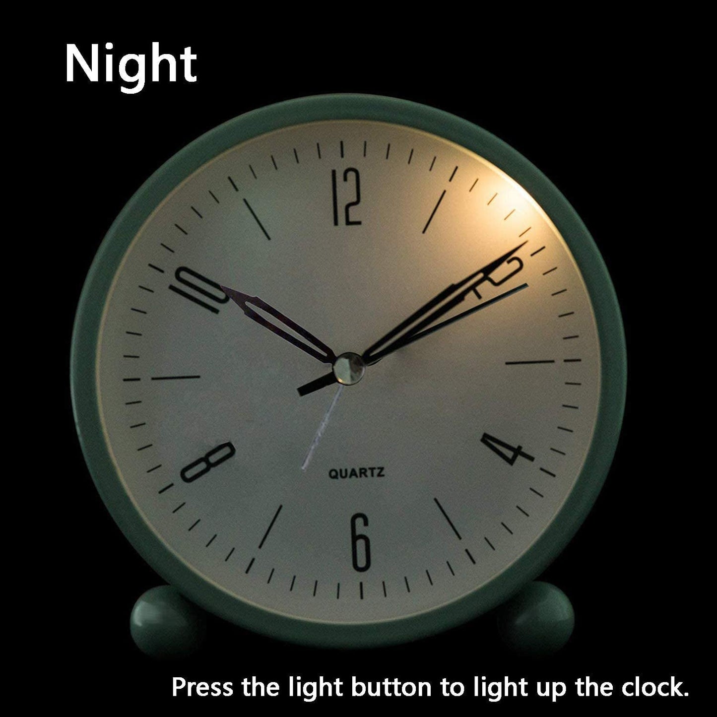 Réveil Silencieux avec Alarme Puissante et Lumière Nocturne