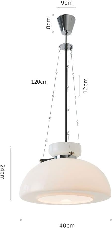 Suspension Milky en Verre et Métal – Lampe Moderne au Design Vintage Élégant