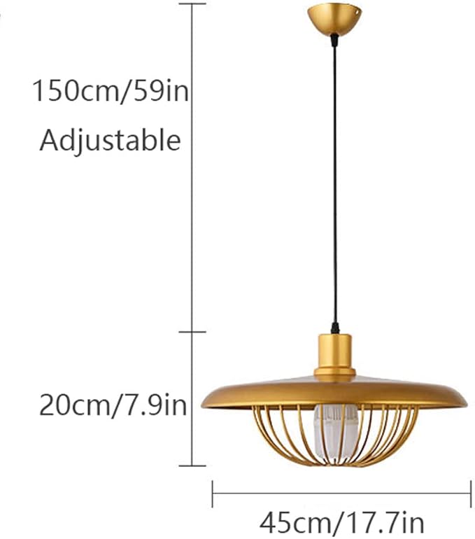 Suspension Imitation Bois - Lampe Suspendue au Style Nordique avec Détails Industriels