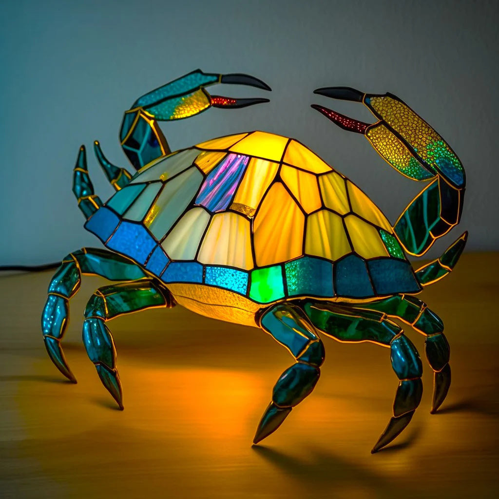 Lampe Animalière en Style Vitrail - Élégance et Chaleur pour Votre Intérieur