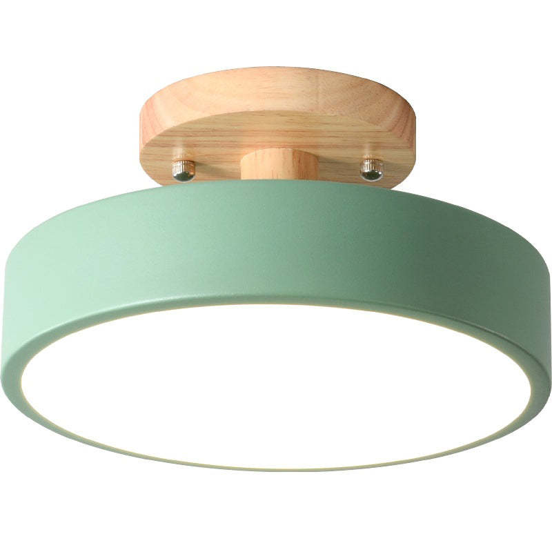 Plafonnier LED Moderne en Bois – Éclairage Minimaliste avec Fonction Dimmable pour Bureau et Salon