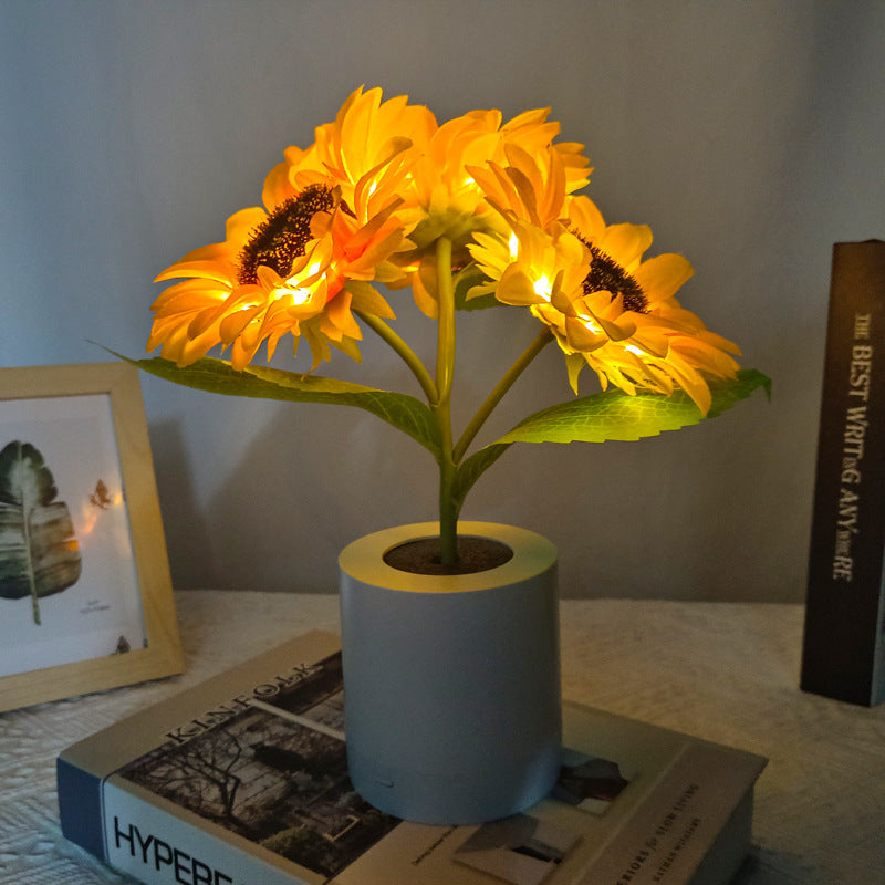 Lampe Tournesol Lumineuse – Éclat Naturel et Élégance Florale