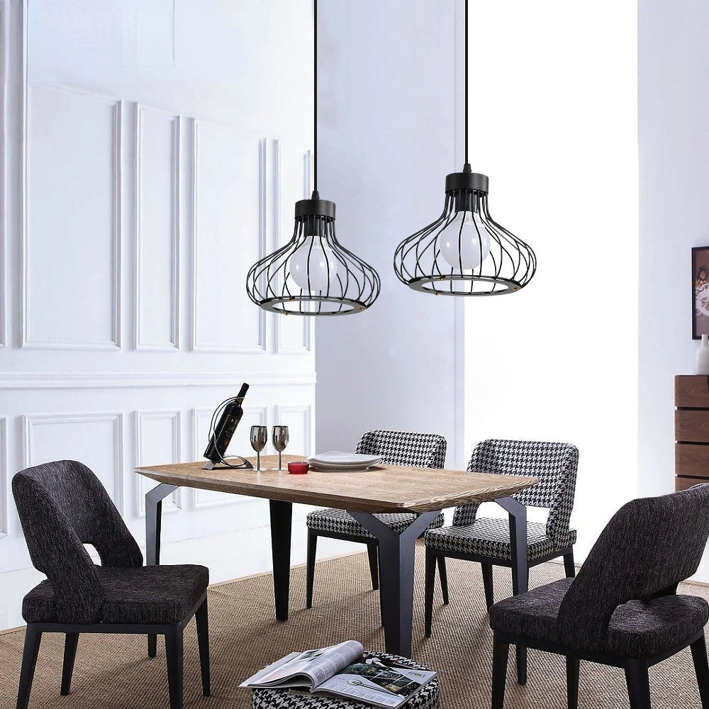 Suspension Moderne en Métal - Lampe Design Vintage et Industrielle
