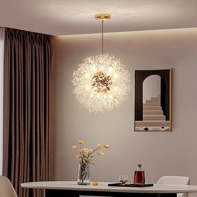 Chandelier LED Cristal Luxe - Design Moderne en Métal Chromé, LED G9, Élégant et Raffiné