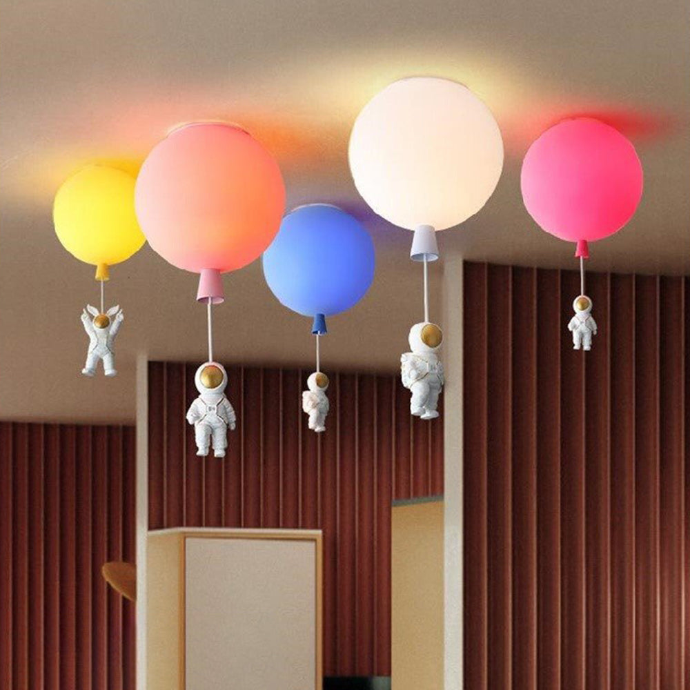 Lampe LED Moderne Lune Astronaute - Suspension Éclairante Unique pour Chambre