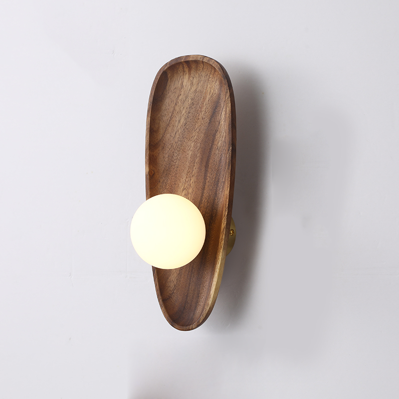 Applique Murale en Bois Naturel – Design Moderne et Chaleur Organique