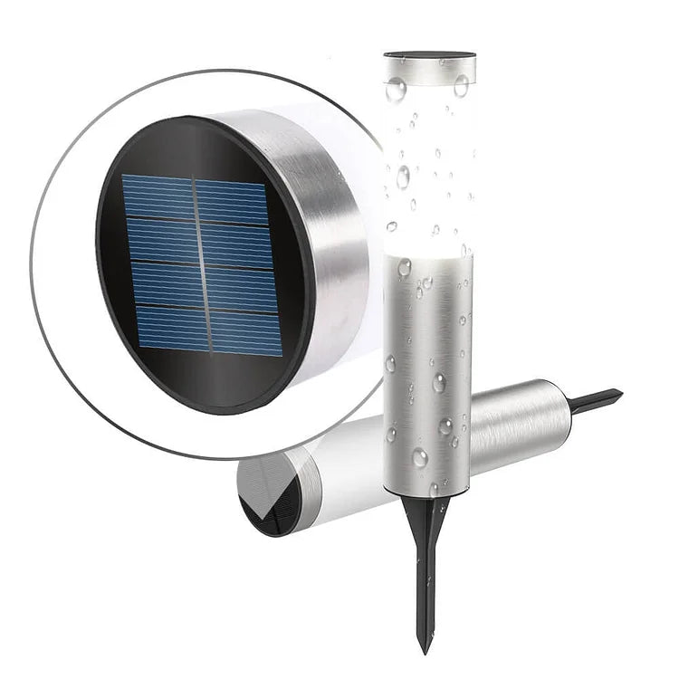 Lampe Solaire de Jardin – Éclairage Extérieur en Acier Inoxydable avec LED Haute Luminosité