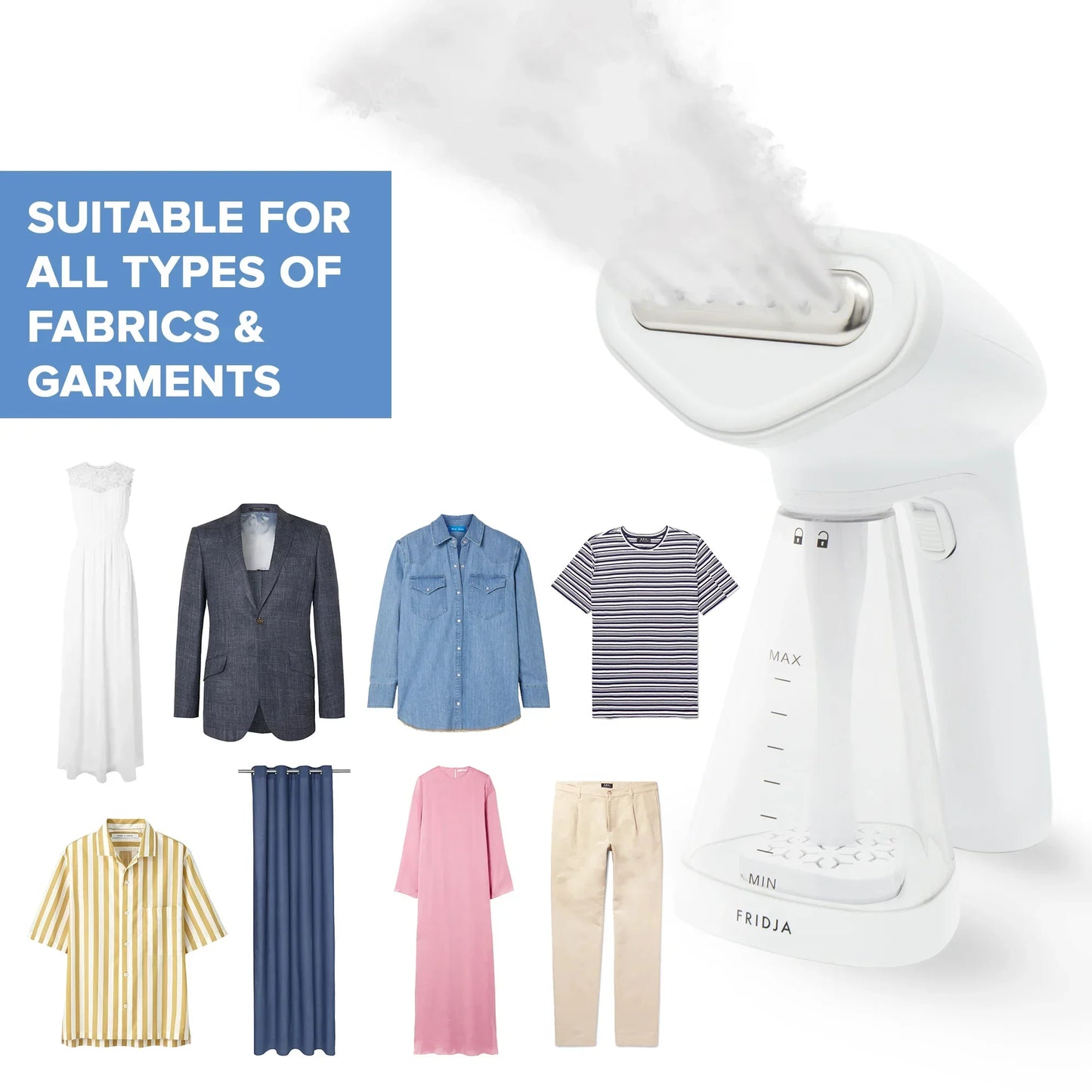 SteamEase – Défroisseur à Main Compact et Puissant pour la Maison et les Voyages