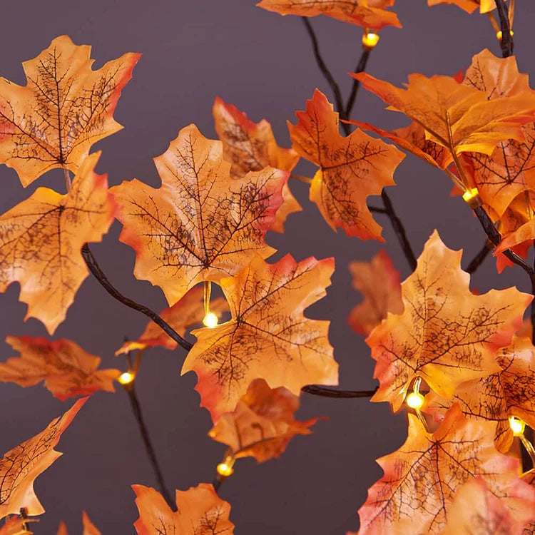 Arbre en Érable LED – Décoration Automne avec Feuilles en Automne et Lumière Douce