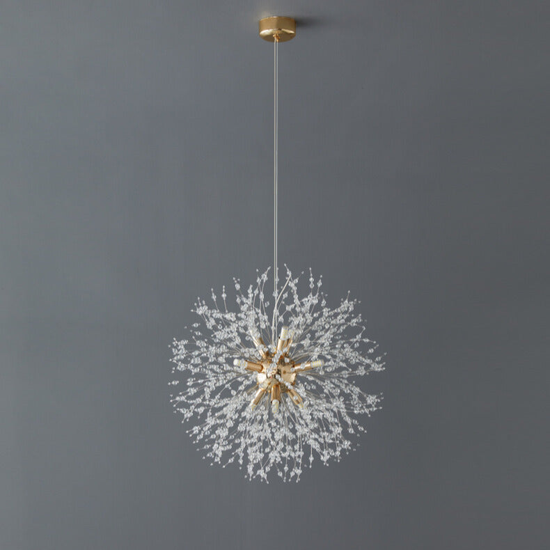 Suspension LED en Cristal – Design Moderne Inspiré du Pissenlit pour Salon et Restaurant