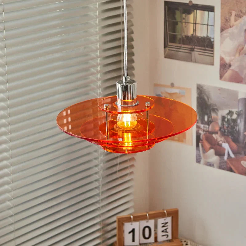 Suspension Moderne "UFO" en Acrylique - Design Contemporain et Élégant
