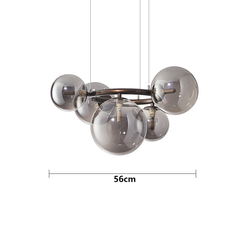 Suspension Moderne à 3 Anneaux LED - Lampe de Salle à Manger Dimmable et Élégante