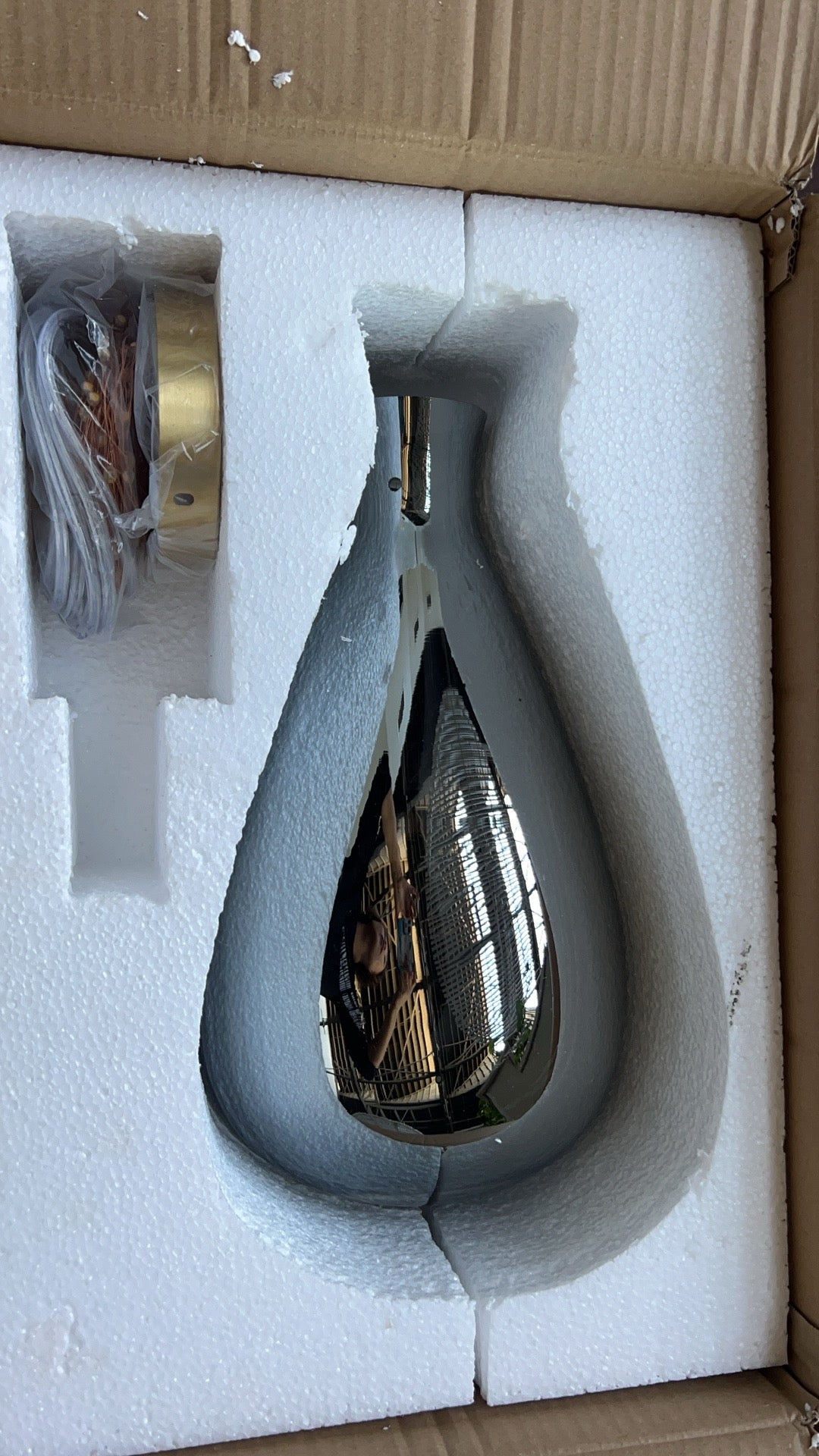 Suspension Moderne en Verre et Laiton – Éclairage Élégant pour Salon et Cuisine