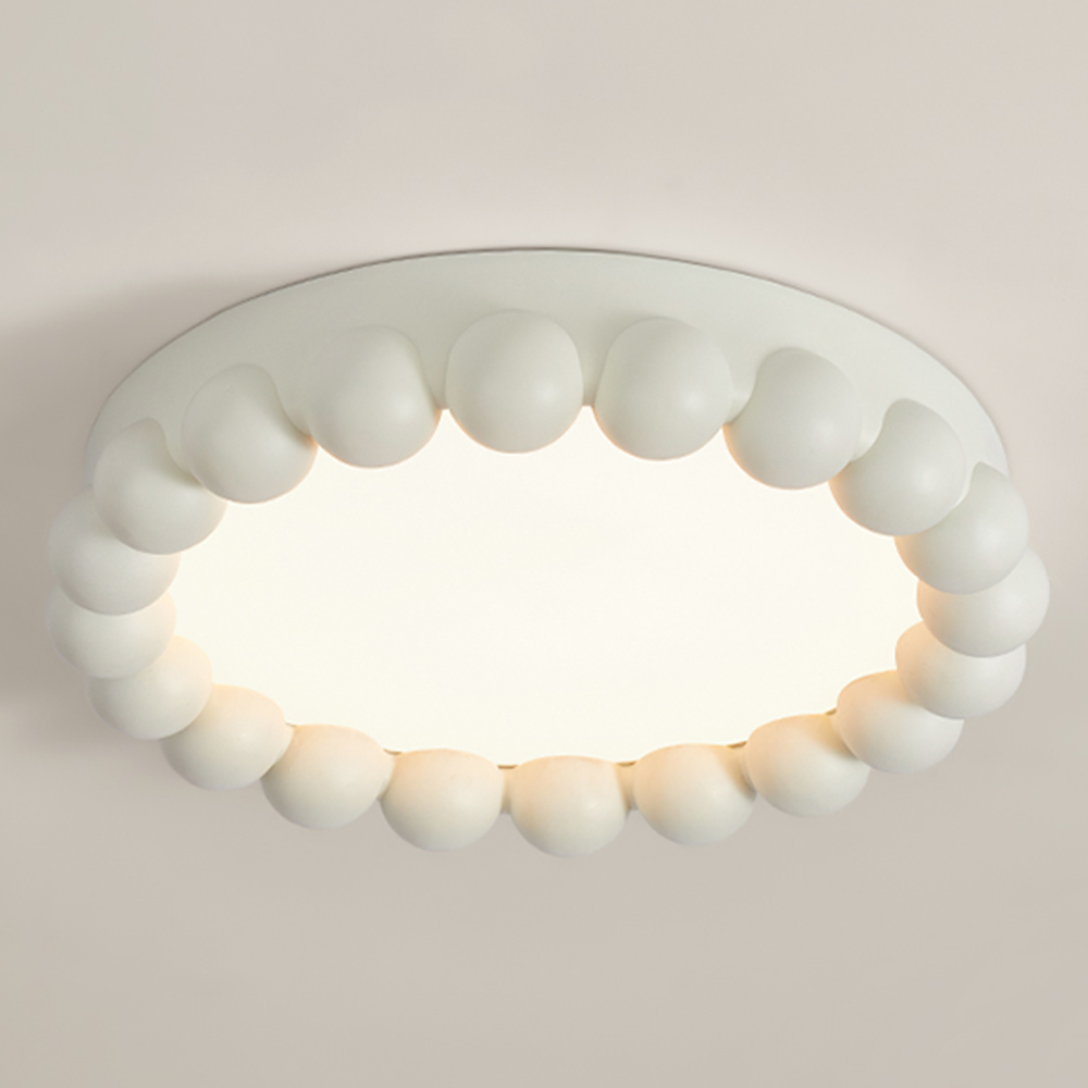 Plafonnier Moderne Molina en Résine et Acrylique - Éclairage Doux et Efficace pour Salon et Chambre