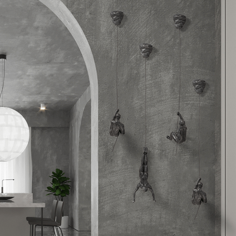 Ascendant | Ensemble de décoration murale homme grimpant créatif