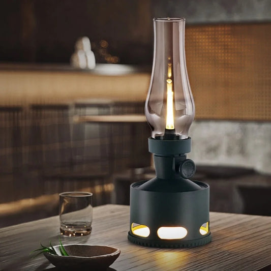 Lampe Vintage LED – Lampe à pétrole rétro avec technologie LED moderne