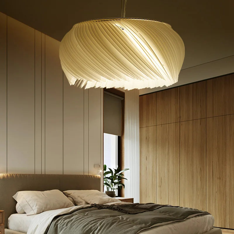 Chandelier Moderne en Acrylique LED - Éclairage Élégant et Minimaliste pour Salon