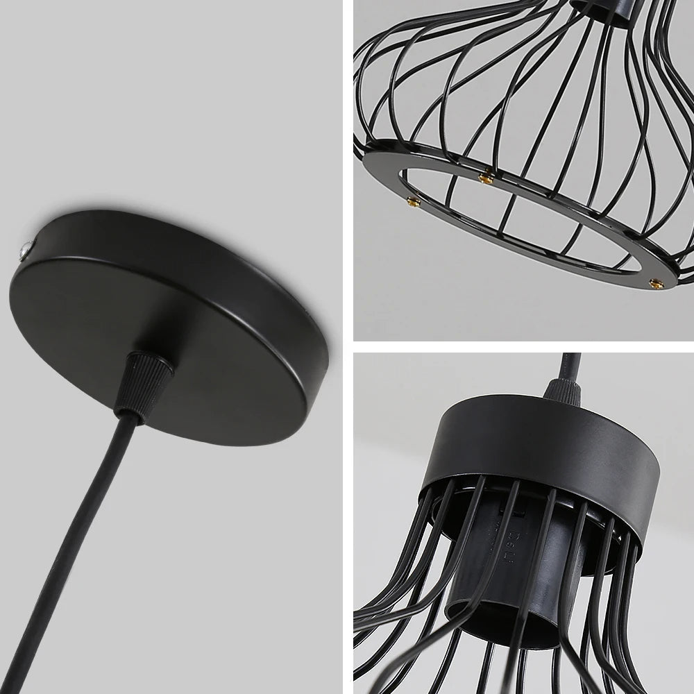 Suspension Moderne en Métal - Lampe Design Vintage et Industrielle