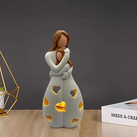 Lampe Eternal Love - Éclairage Romantique et Élégant en Résine Beige