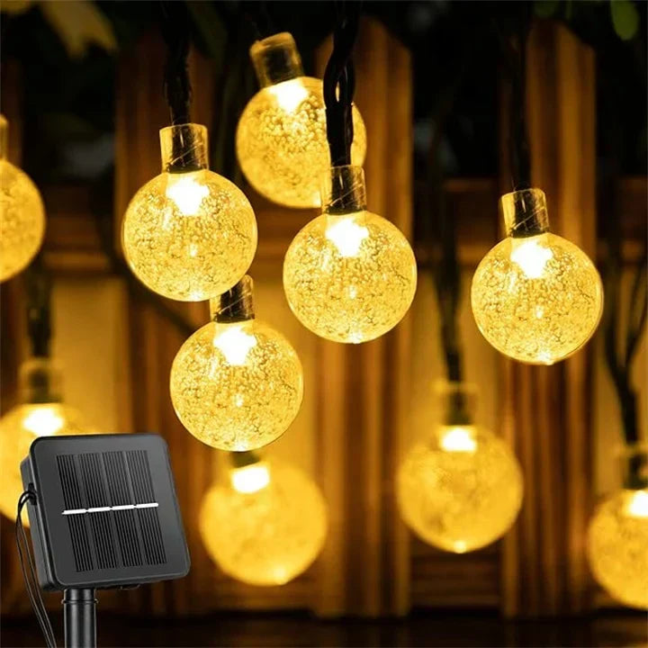 Guirlande Solaire LED Étanche – Éclairage Extérieur Décoratif pour Jardin, Terrasse et Balcon
