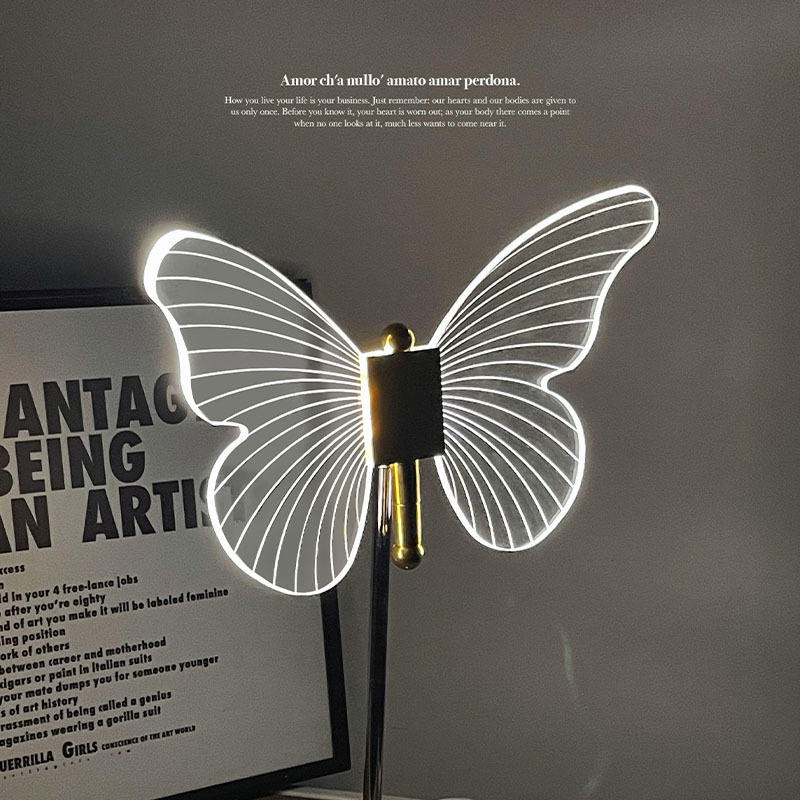 Lampe de Table Papillon Cristal – Éclairage Élégant et Charmant
