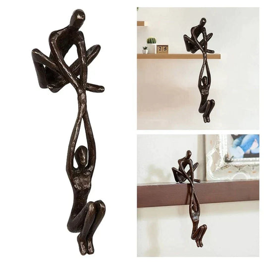 Sculpture Équilibre & Amour – Déco Symbolique & Cadeau Idéal