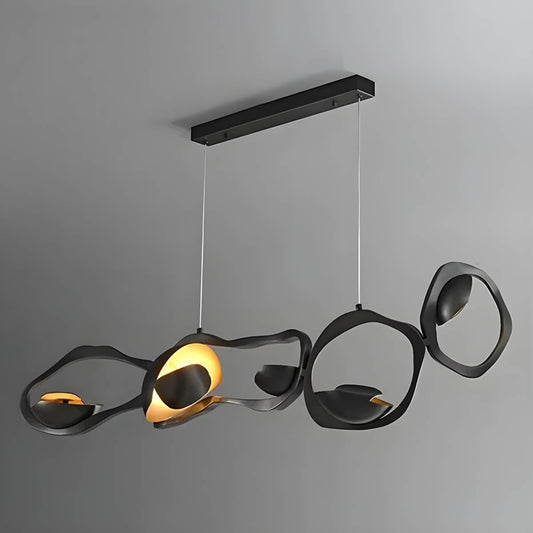 Suspension Moderne Artistique – Éclairage LED avec Design Organique