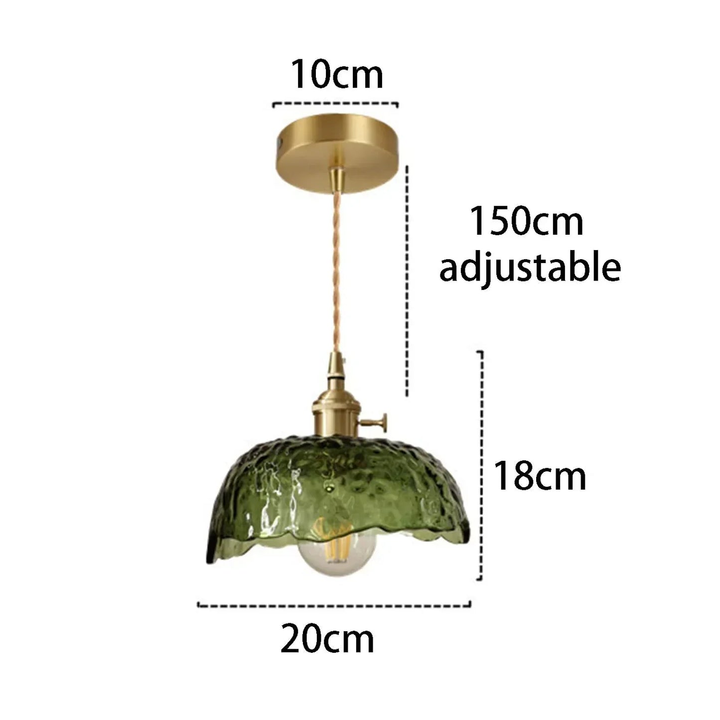 Lampe Pendante en Verre et Laiton – Éclairage Moderne et Élégant pour Chaque Intérieur