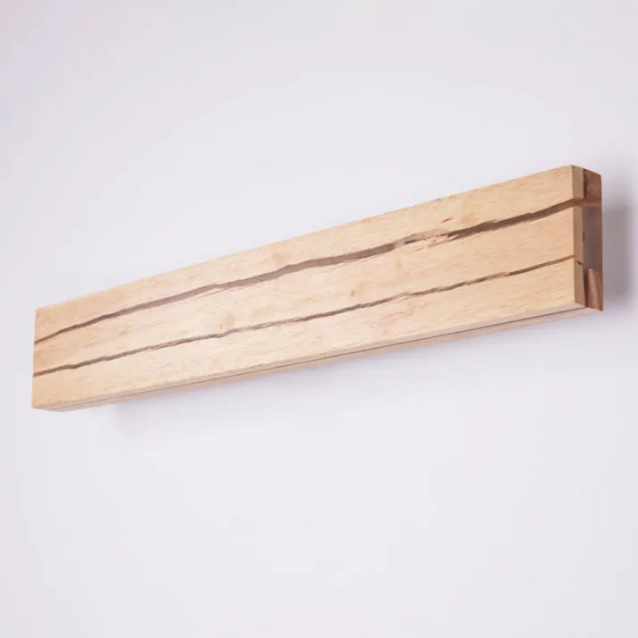 Lampe Murale Moderne en Bois avec Motif Fissuré - Éclairage LED Élégant pour Salon et Chambre
