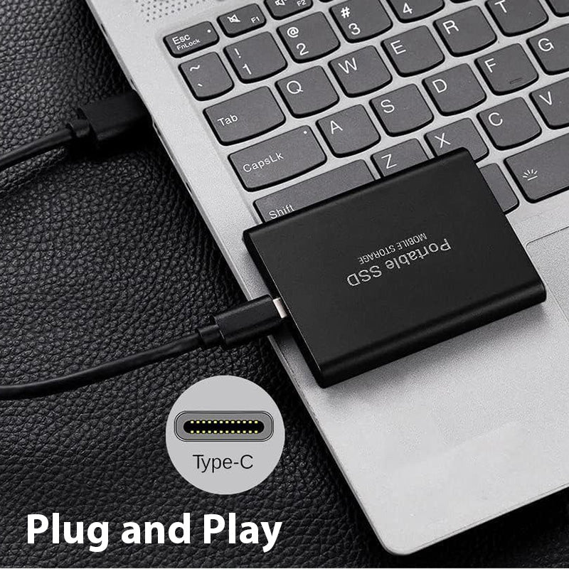 Disque Dur Externe SSD Portable 1 To/4 To – USB-C Haute Vitesse, Compatible PC, Mac, Android