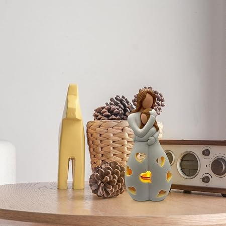 Lampe Eternal Love - Éclairage Romantique et Élégant en Résine Beige