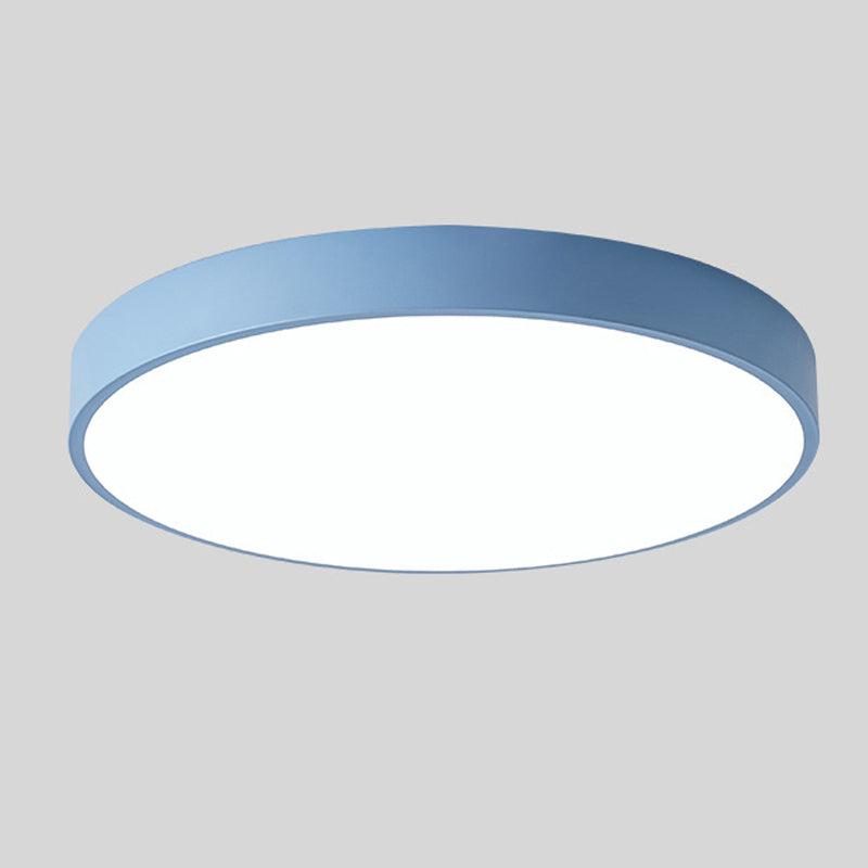 Plafonnier Circulaire Nordic Wooden Macaroon - Lampe LED en Bois et Métal pour Chambre et Salon