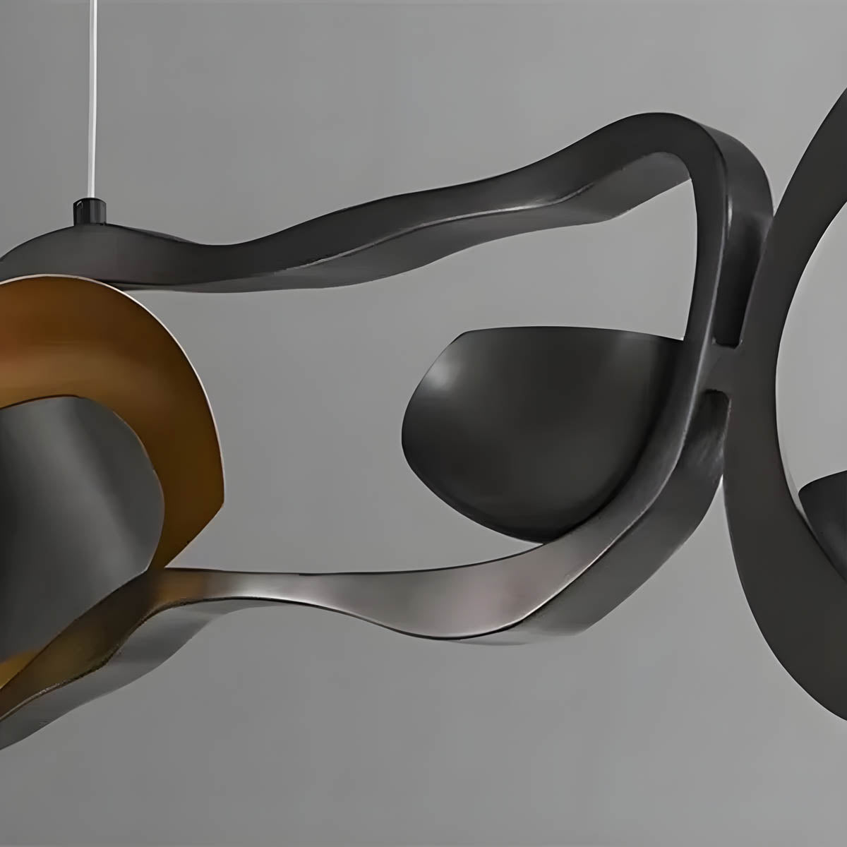 Suspension Moderne Artistique – Éclairage LED avec Design Organique