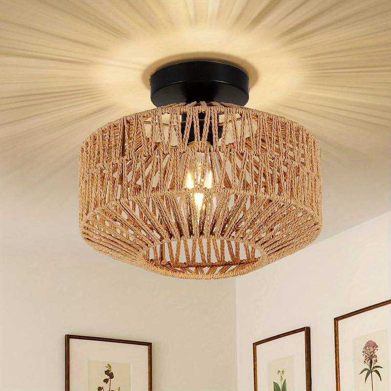 Suspension Bohème Bliss - Lampe de Plafond Artisanale au Style Éclectique