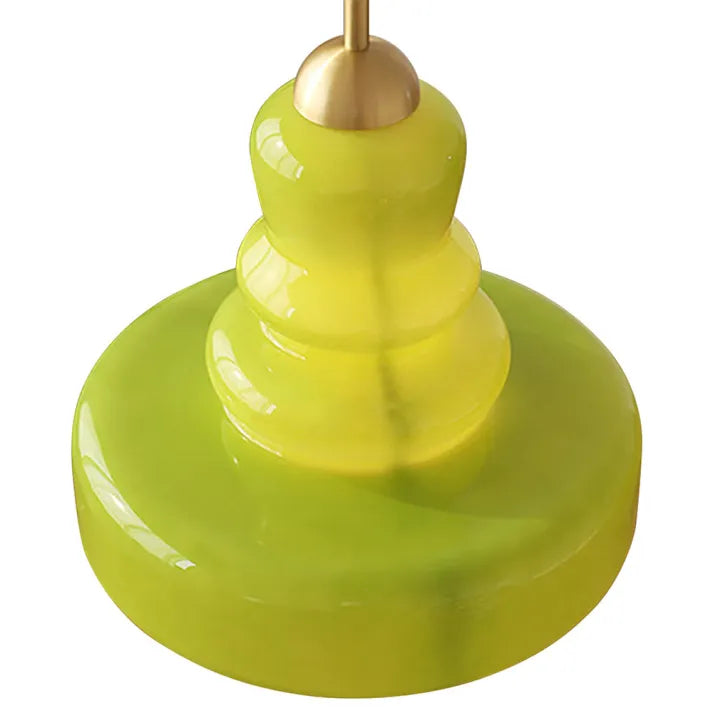 Lampe Pendante Bauhaus Kürbis en Verre - Design Élégant avec Détails en Laiton ou Fer