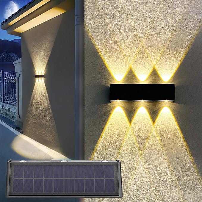 Lumières Solaires Extérieures Up Down – Éclairage Écologique pour Jardin et Terrasse