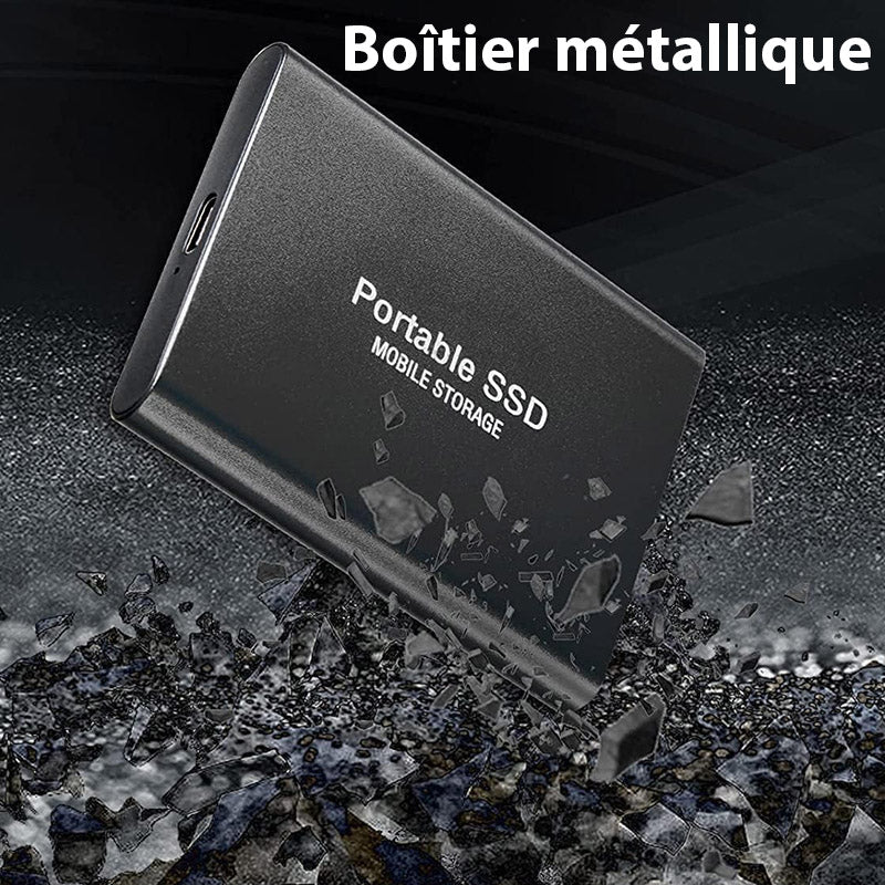 Disque Dur Externe SSD Portable 1 To/4 To – USB-C Haute Vitesse, Compatible PC, Mac, Android