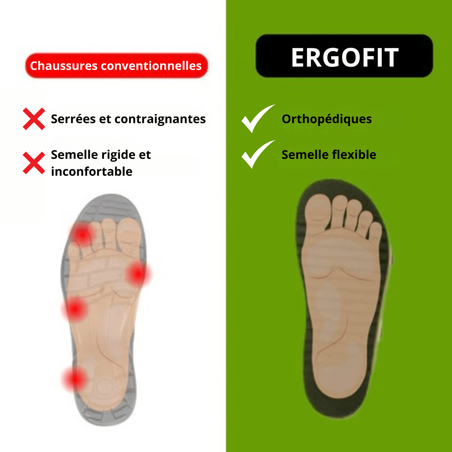Chaussures Orthopédiques FlexoMarche – Confort Pieds Nus, Respirantes, Antidérapantes, Santé Posturale