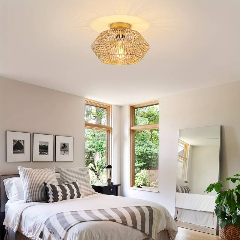 Suspension Bohémienne - Lampe Artisanale pour un Style Éclectique et Chaleureux